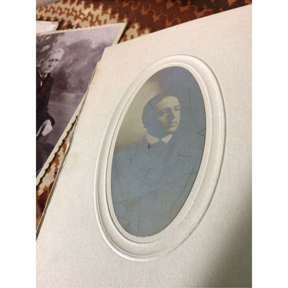 Antique Cabinet Photos One Military Photo Bundle of 5? - Picture 7 of 11